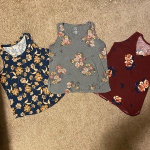 3 Maurices 24/7 sleeveless tops, all size 1X